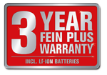 FEIN PLUS WARRANTY FEIN PLUS WARRANTY